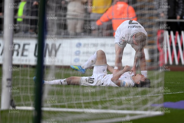 060426 - Swansea City v Middlesbrough - Sky Bet Championship - Eom Ji-Sung of Swansea City goes down in the box to get his side a penalty