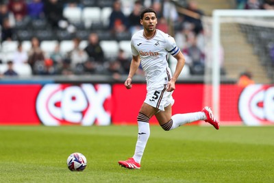 080325 - Swansea City v Middlesbrough - Sky Bet Championship - Ben Cabango of Swansea City