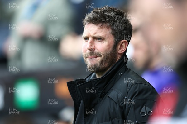 080325 - Swansea City v Middlesbrough - Sky Bet Championship - Middlesborough head coach Michael Carrick before the match