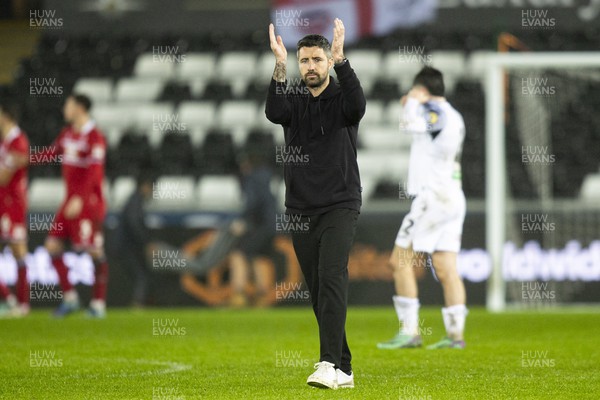 161223 - Swansea City v Middlesbrough - Sky Bet Championship - Swansea City interim manager Alan Sheehan at full time