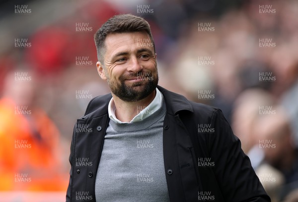 230422 - Swansea City v Middlesbrough - SkyBet Championship - Swansea City Manager Russell Martin