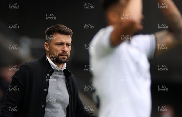 230422 - Swansea City v Middlesbrough - SkyBet Championship - Swansea City Manager Russell Martin