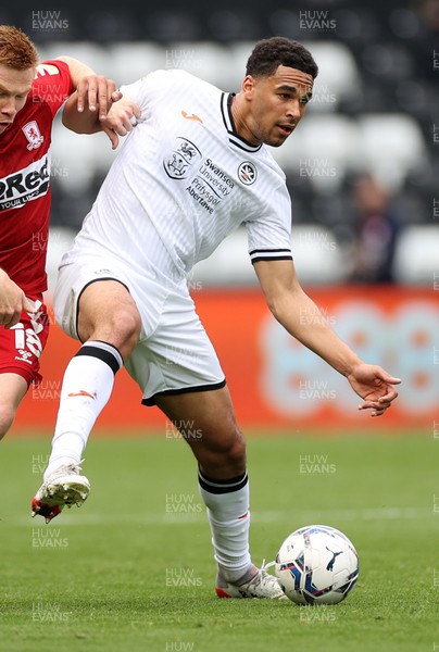230422 - Swansea City v Middlesbrough - SkyBet Championship - Ben Cabango of Swansea City