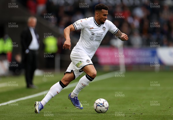 230422 - Swansea City v Middlesbrough - SkyBet Championship - Cyrus Christie of Swansea City