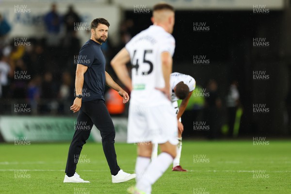 160822 - Swansea City v Millwall, Sky Bet Championship - Swansea City head coach Russell Martin at the end of the match