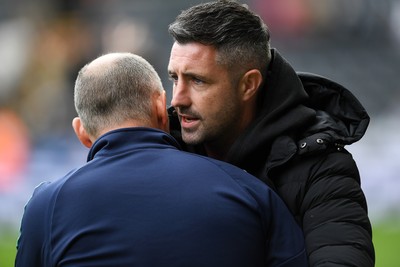 270925 - Swansea City v Millwall - Sky Bet Championship - Alan Sheehan, Swansea City Manager and Alex Neil, Millwall Manager
