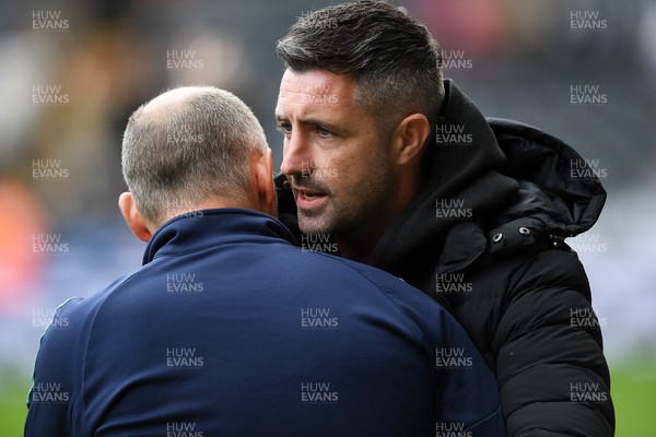270925 - Swansea City v Millwall - Sky Bet Championship - Alan Sheehan, Swansea City Manager and Alex Neil, Millwall Manager
