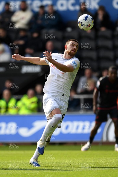270925 - Swansea City v Millwall - Sky Bet Championship - Zan Vipotnik of Swansea City
