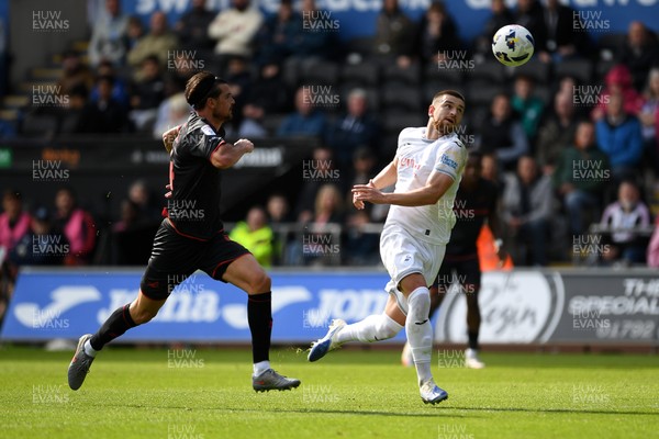 270925 - Swansea City v Millwall - Sky Bet Championship - Zan Vipotnik of Swansea City
