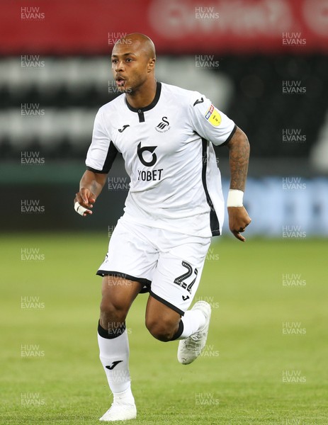 130819 - Swansea City v Northampton Town, Carabao Cup Round One - Andre Ayew of Swansea City comes on early in the second half