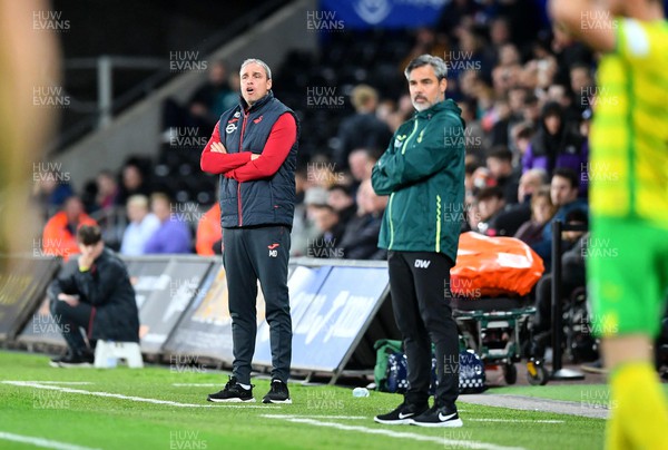 041023 - Swansea City v Norwich City - EFL SkyBet Championship - Swansea City Manager Michael Duff
