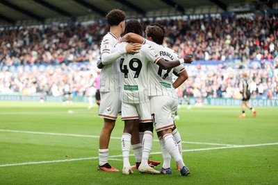 101026 - Swansea City v Norwich City - SkyBet Championship - Moussa Yeo of Swansea celebrates scoring a goal