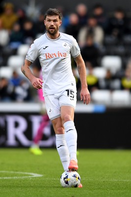 251025 - Swansea City v Norwich City - Sky Bet Championship - Cameron Burgess of Swansea City