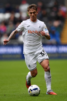 251025 - Swansea City v Norwich City - Sky Bet Championship - Ethan Galbraith of Swansea City