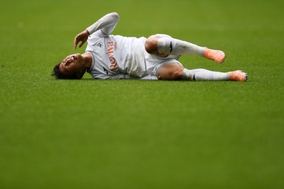 251025 - Swansea City v Norwich City - Sky Bet Championship - Eom Ji-Sung of Swansea City goes to ground