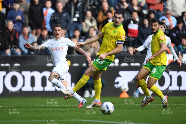 251025 - Swansea City v Norwich City - Sky Bet Championship - Ethan Galbraith of Swansea City