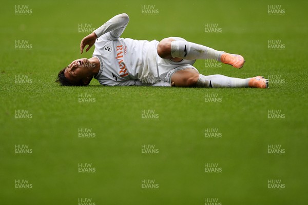 251025 - Swansea City v Norwich City - Sky Bet Championship - Eom Ji-Sung of Swansea City goes to ground
