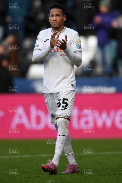 251025 - Swansea City v Norwich City - Sky Bet Championship - Ronald of Swansea City at full time