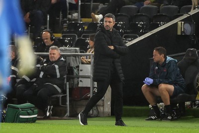 170925 - Swansea City v Nottingham Forest - Carabao Cup - Swansea City Manager Alan Sheehan 