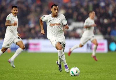170925 - Swansea City v Nottingham Forest - Carabao Cup - Adam Idah of Swansea City