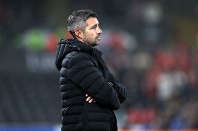 170925 - Swansea City v Nottingham Forest - Carabao Cup - Swansea City Manager Alan Sheehan 