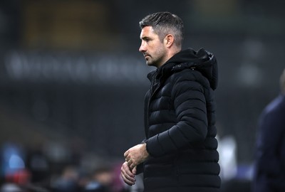 170925 - Swansea City v Nottingham Forest - Carabao Cup - Swansea City Manager Alan Sheehan 