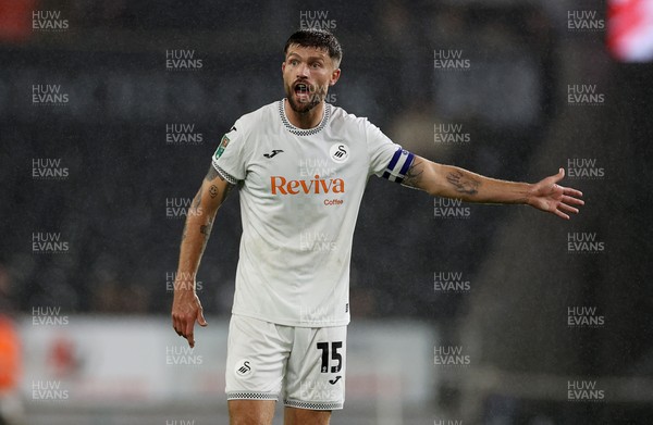 170925 - Swansea City v Nottingham Forest - Carabao Cup - Cameron Burgess of Swansea City 