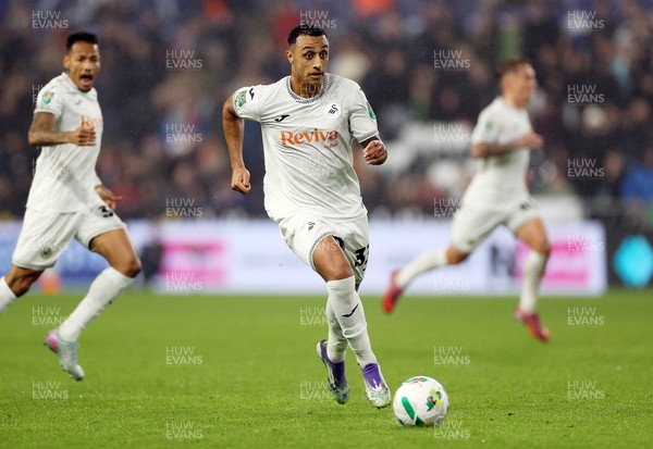 170925 - Swansea City v Nottingham Forest - Carabao Cup - Adam Idah of Swansea City