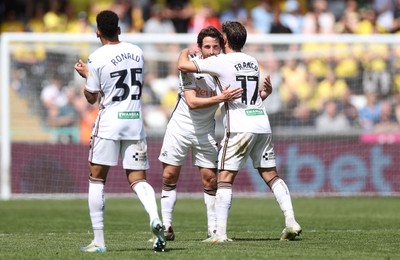 030525 - Swansea City v Oxford United - SkyBet Championship - Joe Allen of Swansea City leaves the field for a final time in the second half