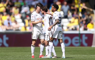 030525 - Swansea City v Oxford United - SkyBet Championship - Joe Allen of Swansea City leaves the field for a final time in the second half