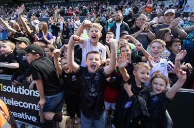030525 - Swansea City v Oxford United - SkyBet Championship - Swansea fans in the sunshine