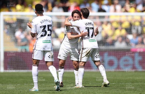 030525 - Swansea City v Oxford United - SkyBet Championship - Joe Allen of Swansea City leaves the field for a final time in the second half