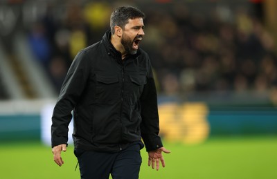 061225 - Swansea City v Oxford United, EFL Sky Bet Championship - Swansea City head coach Vitor Matos reacts during the match