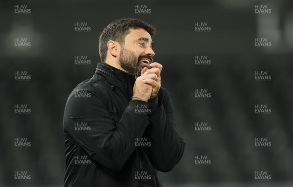 061225 - Swansea City v Oxford United, EFL Sky Bet Championship - Swansea City head coach Vitor Matos reacts during the match