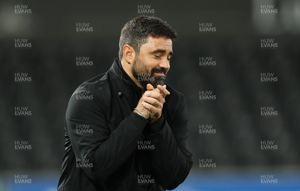 061225 - Swansea City v Oxford United, EFL Sky Bet Championship - Swansea City head coach Vitor Matos reacts during the match