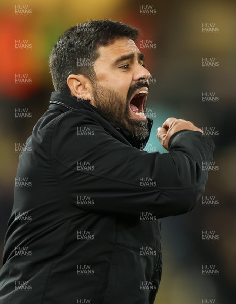061225 - Swansea City v Oxford United, EFL Sky Bet Championship - Swansea City head coach Vitor Matos reacts during the match