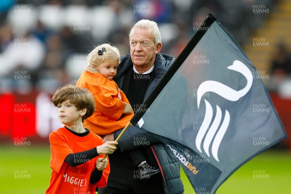 030224 - Swansea City v Plymouth Argyle - Sky Bet Championship - Swansea City Legend Alan Curtis before todays game
