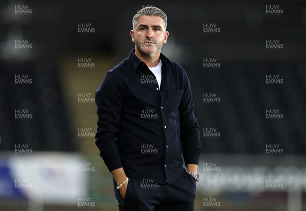 240821 - Swansea City v Plymouth Argyle - Carabao Cup - Plymouth Manager Ryan Lowe