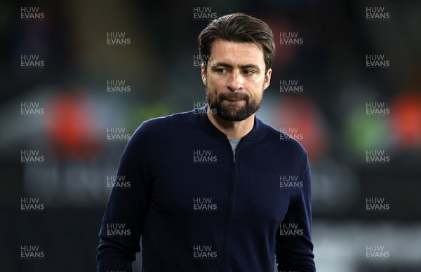 240821 - Swansea City v Plymouth Argyle - Carabao Cup - Swansea City Manager Russell Martin