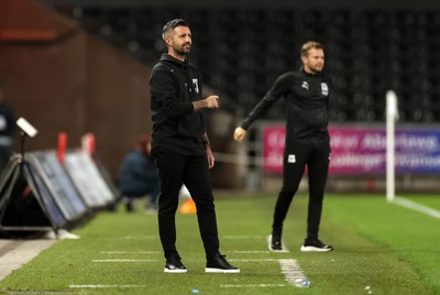 260825 - Swansea City v Plymouth Argyle - Carabao Cup - Swansea City Manager Alan Sheehan 