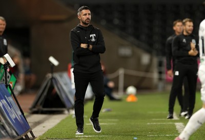 260825 - Swansea City v Plymouth Argyle - Carabao Cup - Swansea City Manager Alan Sheehan 