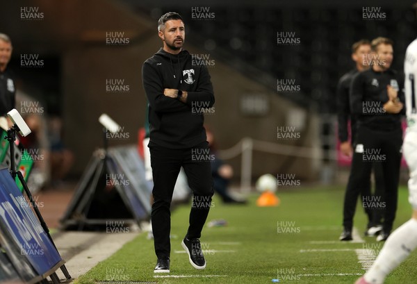 260825 - Swansea City v Plymouth Argyle - Carabao Cup - Swansea City Manager Alan Sheehan 