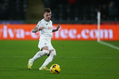 091225 - Swansea City v Portsmouth - Sky Bet Championship - Josh Tymon of Swansea City