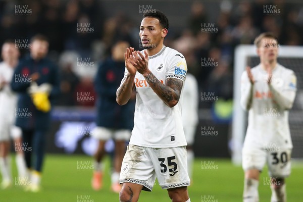 091225 - Swansea City v Portsmouth - Sky Bet Championship - Ronald Pereira Martin of Swansea City at full time