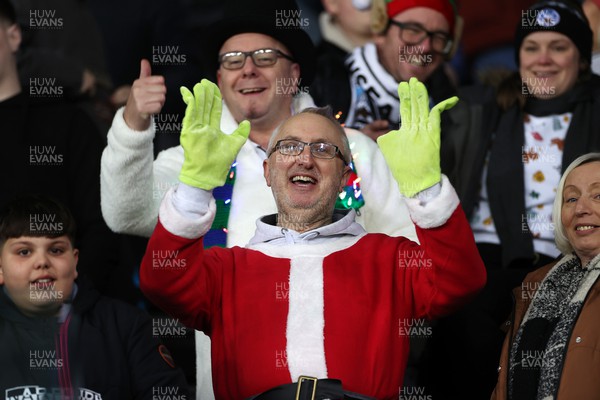 221223 - Swansea City v Preston North End - SkyBet Championship - Fans in fancy dress before Christmas