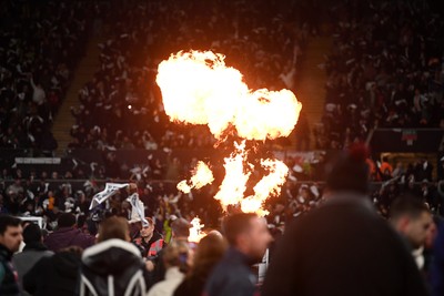 240226 - Swansea City v Preston North End - Sky Bet Championship - Snoop Dogg walks around the pitch before the game
