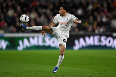 240226 - Swansea City v Preston North End - Sky Bet Championship - Ronald of Swansea City