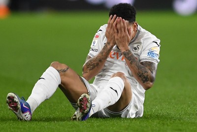 240226 - Swansea City v Preston North End - Sky Bet Championship - Ronald of Swansea City