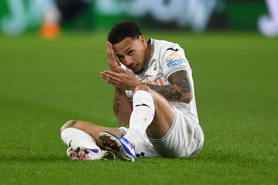 240226 - Swansea City v Preston North End - Sky Bet Championship - Ronald of Swansea City