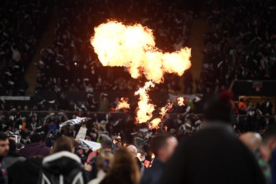 240226 - Swansea City v Preston North End - Sky Bet Championship - Snoop Dogg walks around the pitch before the game